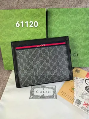 Gucci Handbag Supreme Canvas Signature Web Stripe Detail Along the Top