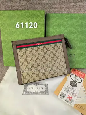Gucci Handbag Supreme Canvas Signature Web Stripe Detail Along the Top
