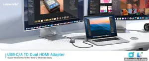 Lemorele HD10 USB C | USB a MST Docking Station 2x Hdmi Triple Display