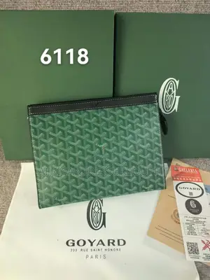 Goyard Senat Mm Clutch Goyardine Coated Canvas Handbag