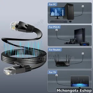 Flat Cat 6 LAN Cable 10M Ethernet Network Cable