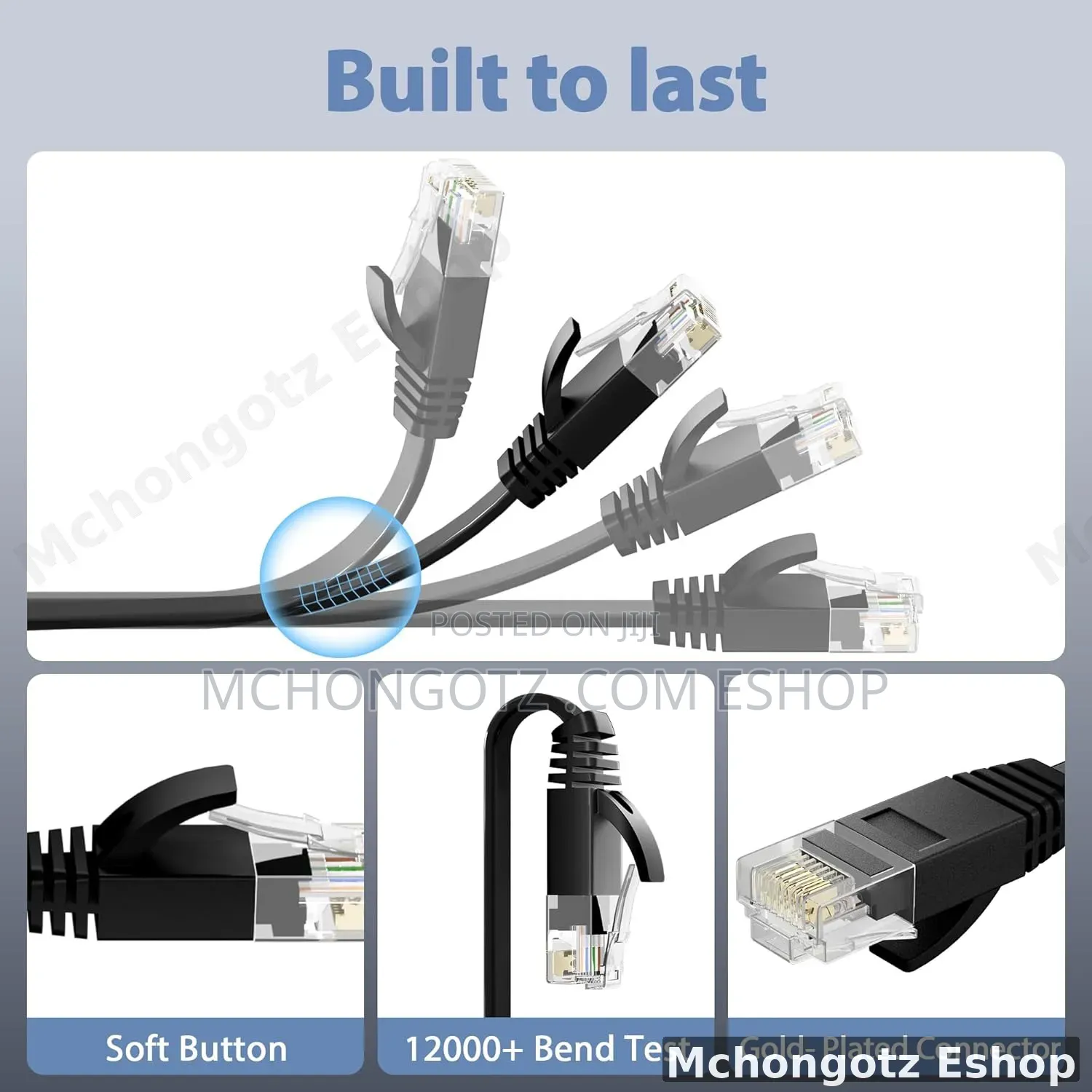 Flat Cat 6 LAN Cable 10M Ethernet Network Cable