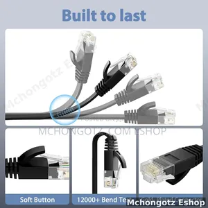 Flat Cat 6 LAN Cable 10M Ethernet Network Cable