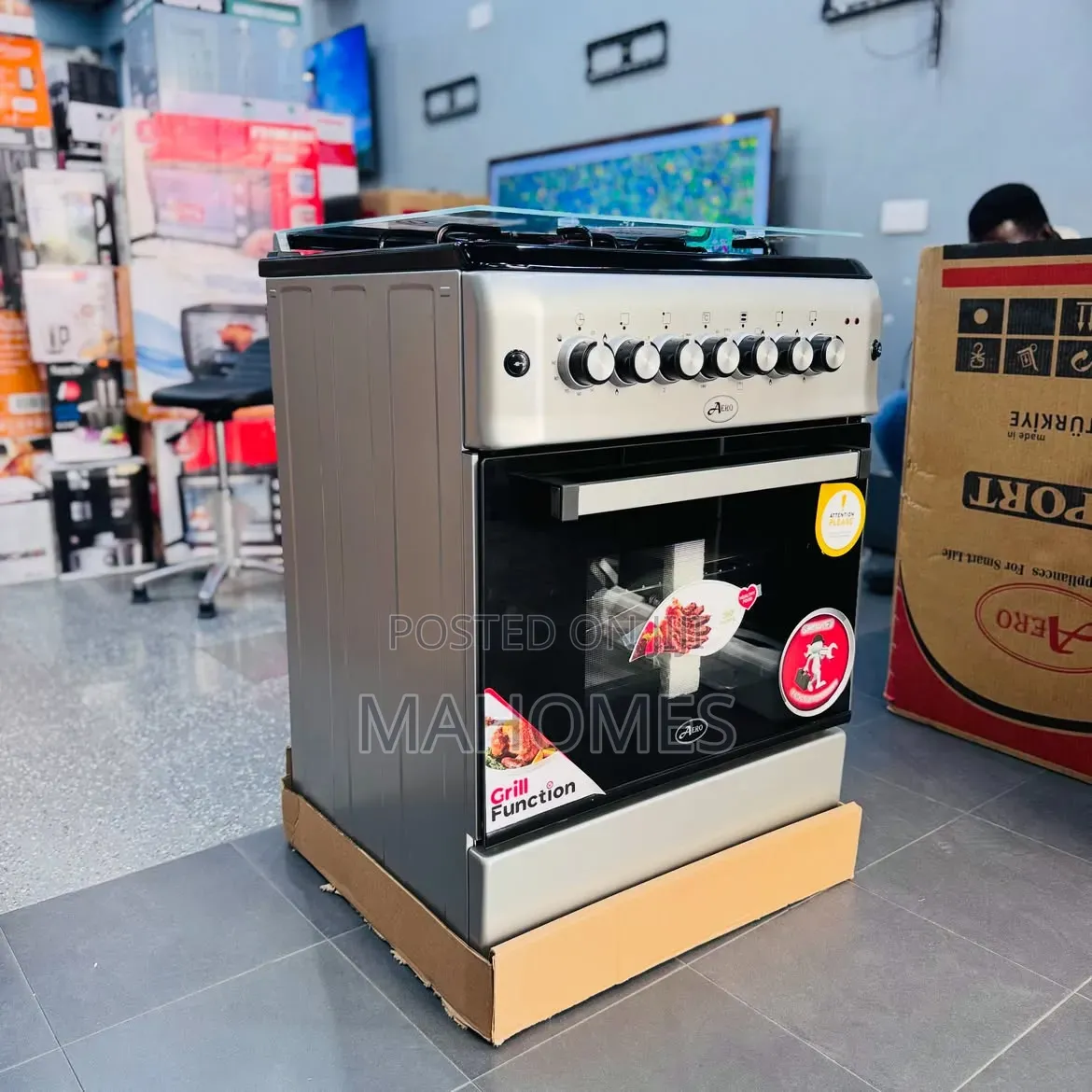 (Agc-6631sv) Aero Free Standing Oven, Intelligent Appliances