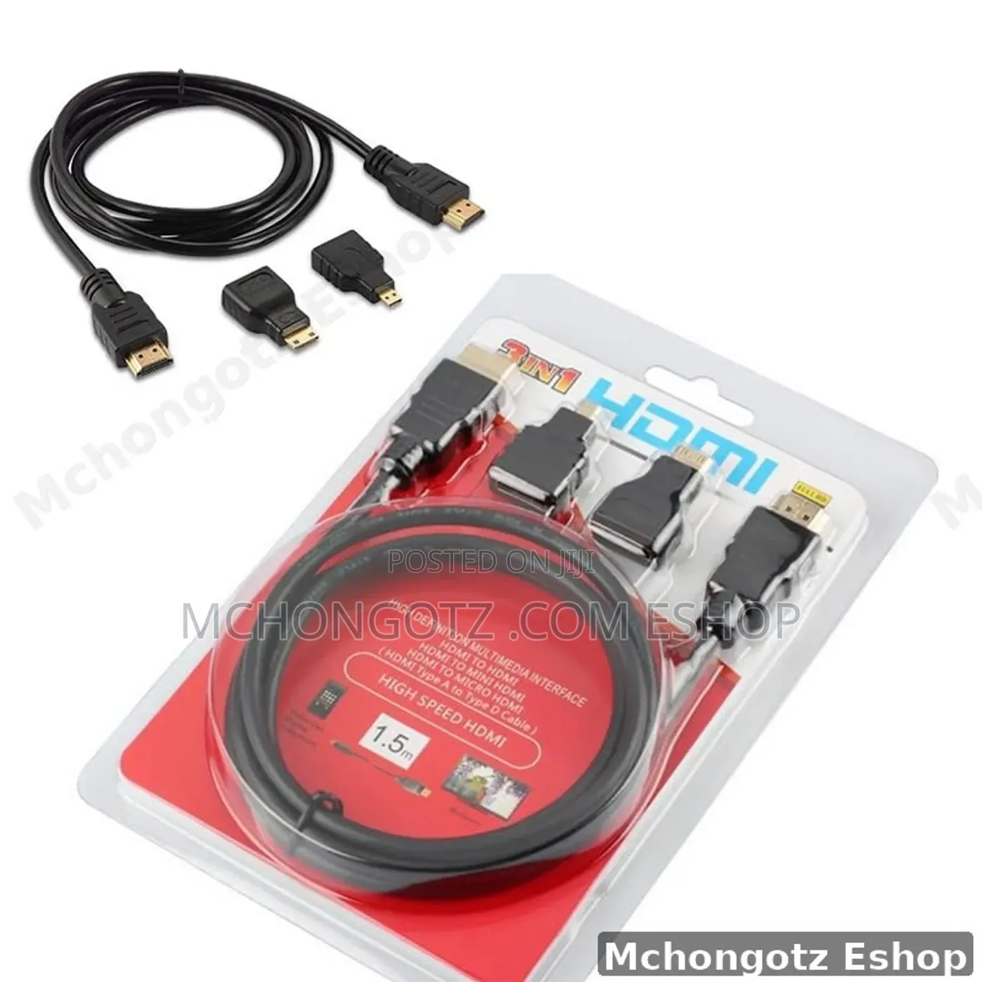 Multifunction High-Speed HDMI 3-in-1 Cable (Micro Mini HDMI)