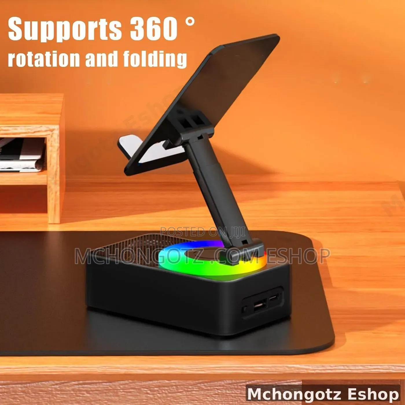4-in-1 Mobile Phone Holder With Wireless Speaker (360° Rotation) 5.0