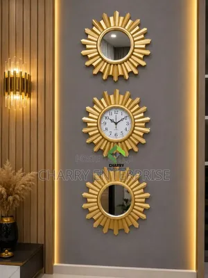 Modern Stylish Decor Wall Clock Saa Ya Ukutani Nzuri