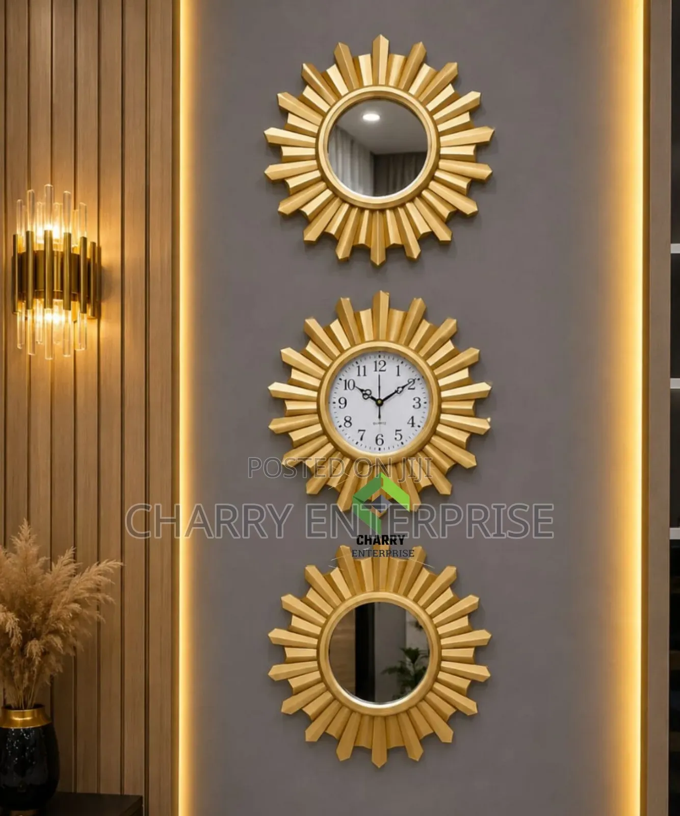 Modern Stylish Decor Wall Clock Saa Ya Ukutani Nzuri
