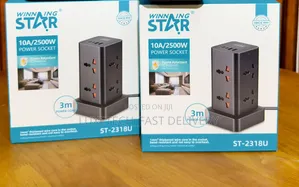 Winning Star ST-2318U Power Socket Tower Extension With Charging Ports