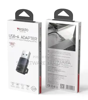 Yesido USB-A to USB-C Adapter, 18W Fast Charging, Aluminum Alloy