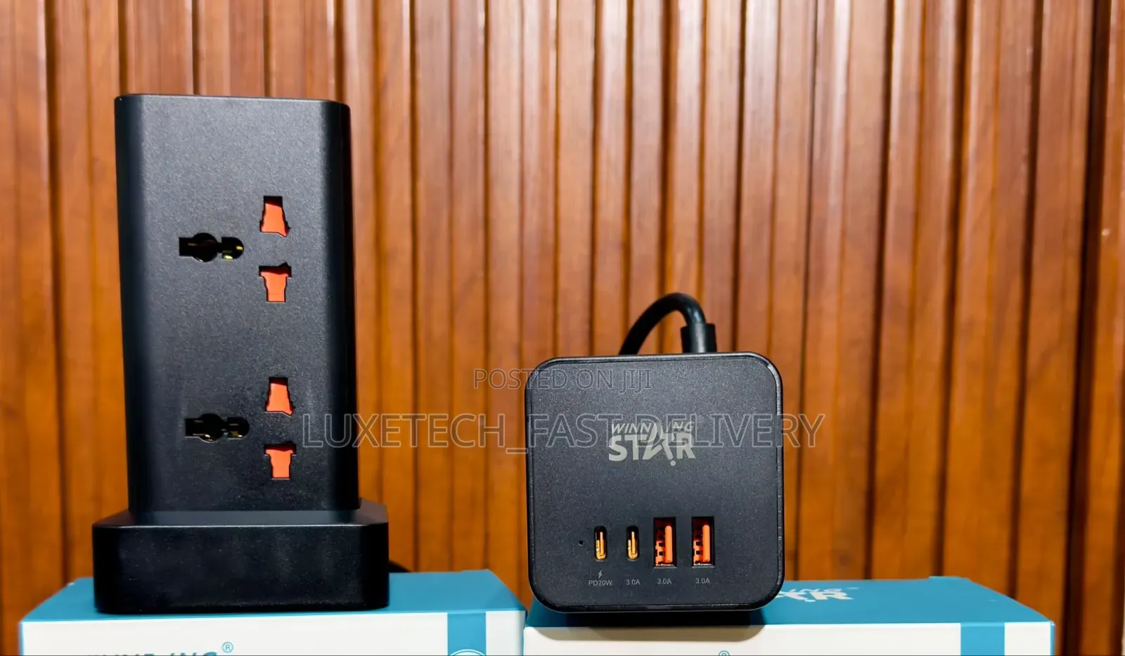 Winning Star ST-2318U Power Socket Tower Extension With Charging Ports