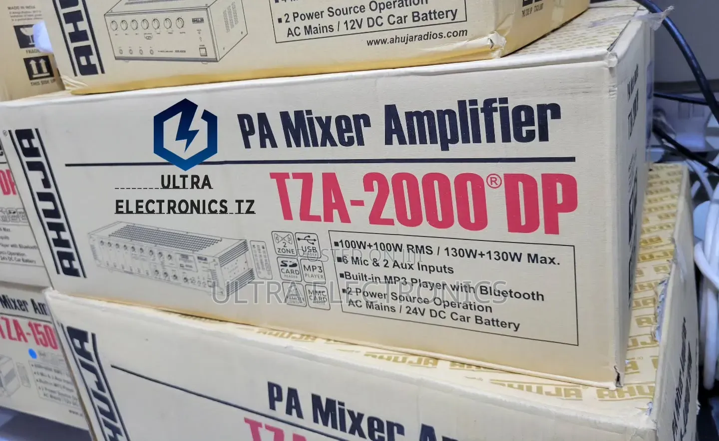AHUJA POWERFUL PA Mixer Amplifier TZA 2000 DP 200 Watts 2 ZONE