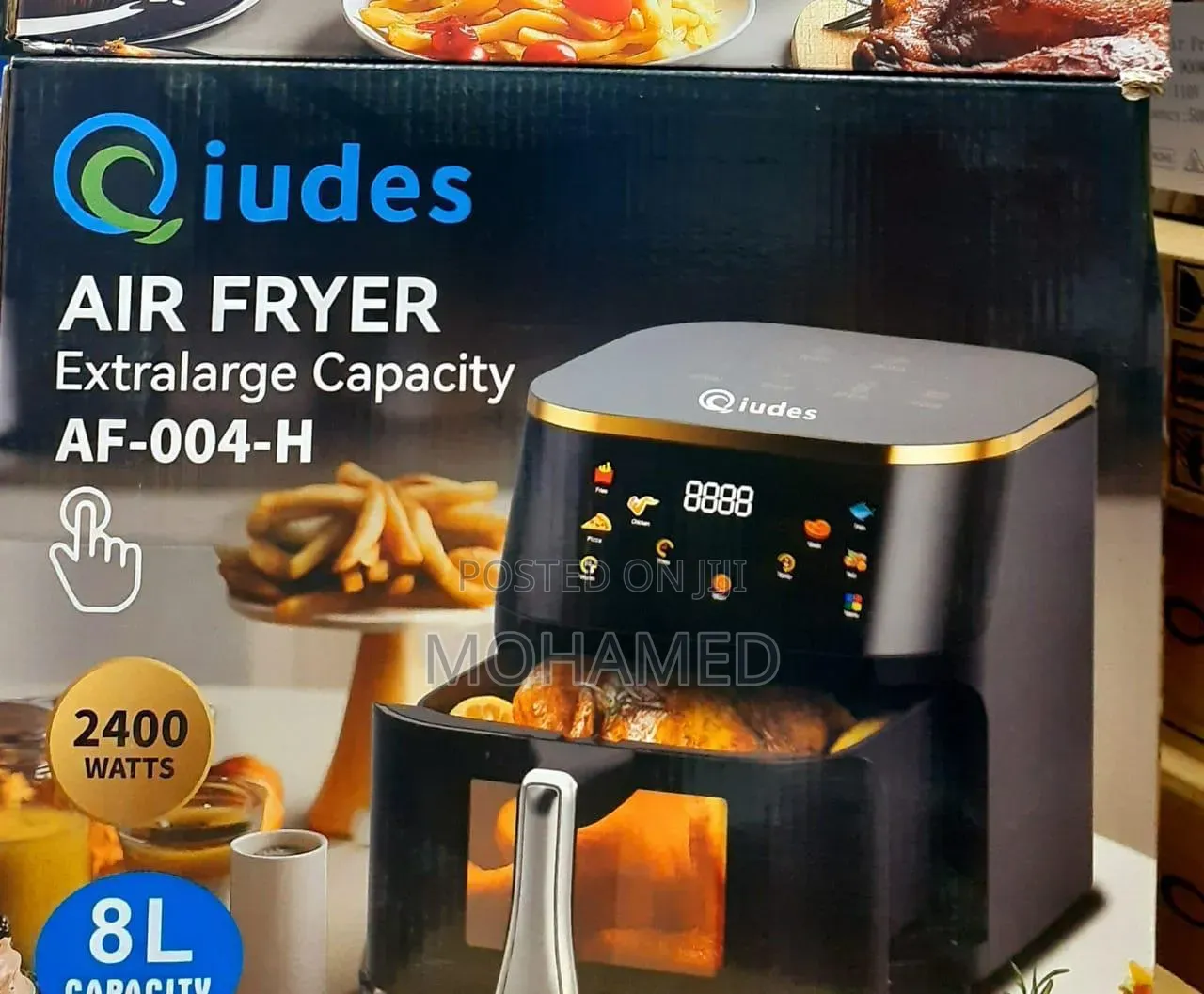  Qiudes Air Fryer 8 Litres – TSH 195,000/= 