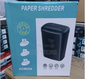 CD228P Office/Home Paper Shredder 12-Sheet Capacity Cross-Cut