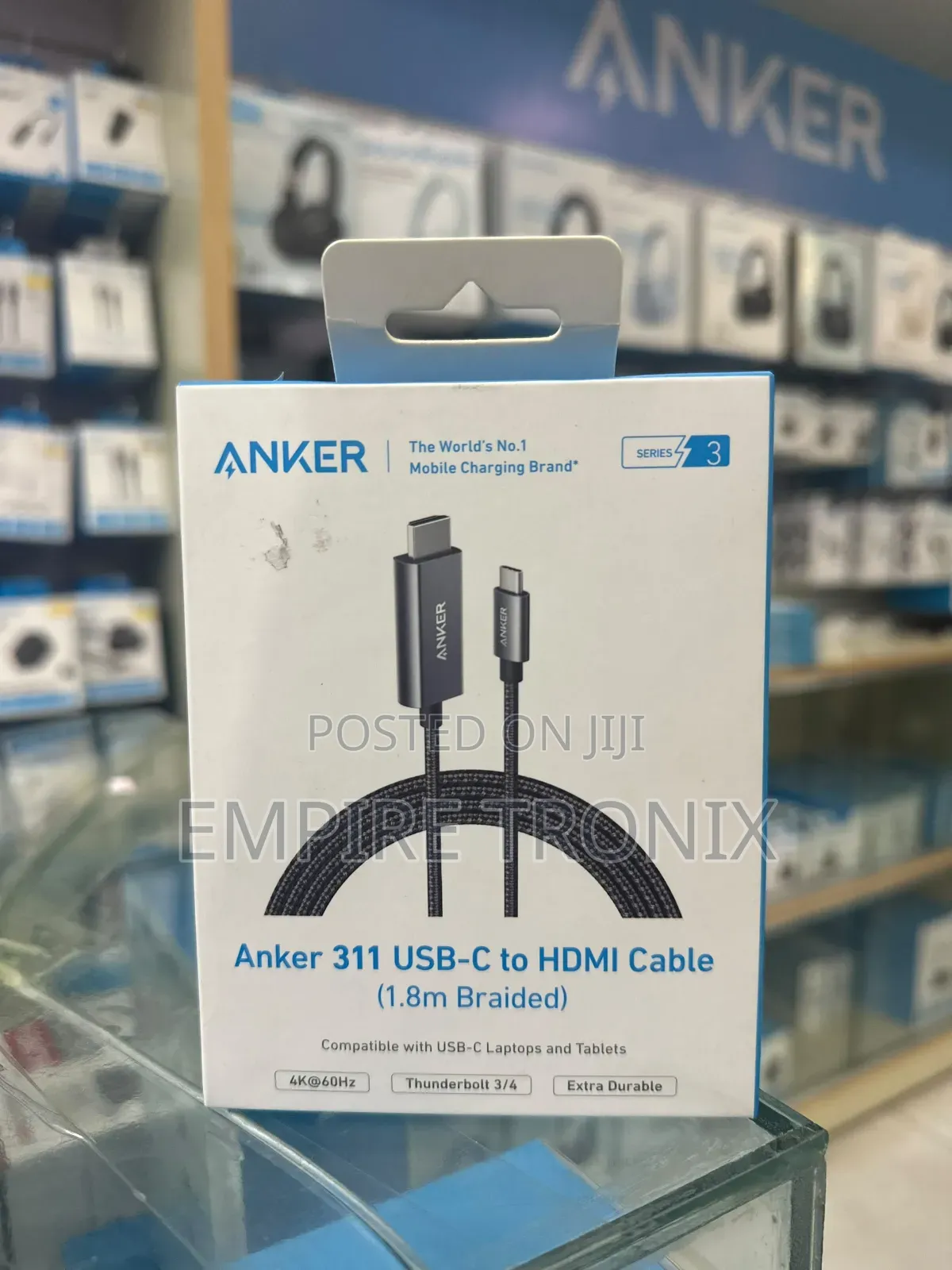 Anker 311 USB-C to HDMI Cable 1.8m Braided – 60Hz