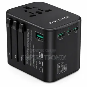 RAVPower 65W 3-Port Travel Charger Universal Adapter