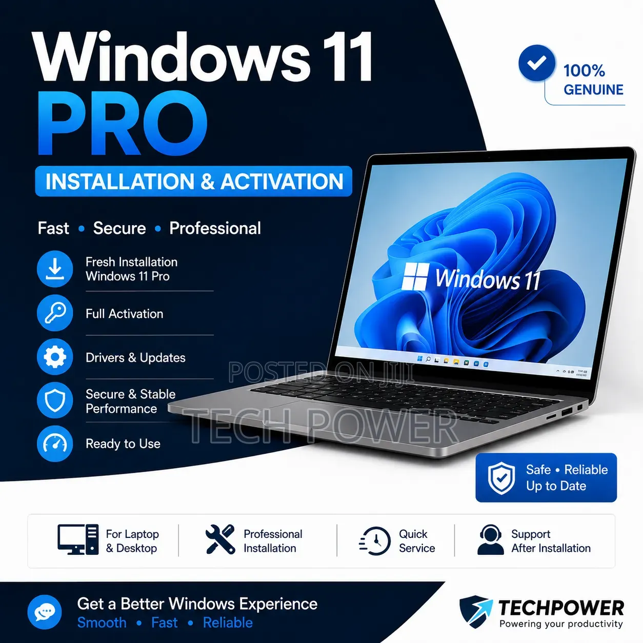 Windows 11 Pro Installation Activation – Laptop/PC