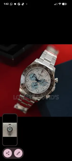 Rolex 
Day Tona
Silver
Mechanical
Full Box