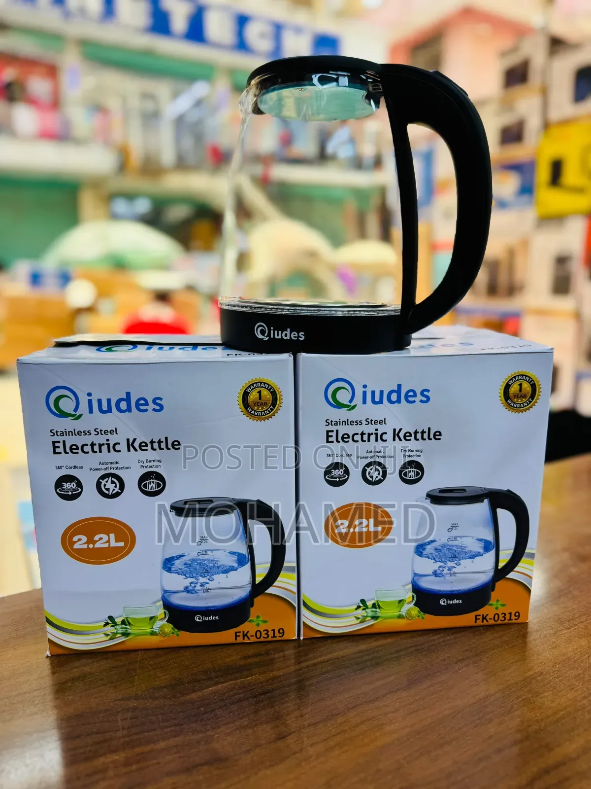 Quides Glass Kettle 2.2l