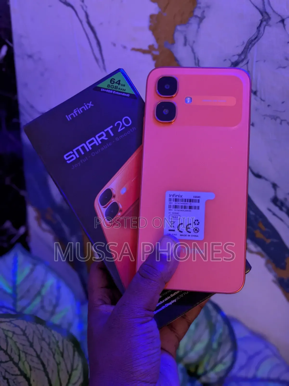 New Infinix Smart 20 128 GB Orange
