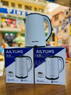 Ailyons Kettle Nyeupe 2.2l
