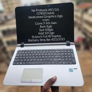 Laptop HP ProBook 450 G3 8GB Intel Core i7 SSD 128GB