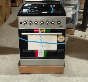 EvoQ Cooker 58*58cm – 3 Gas + 1 Electric Burner With Electric Oven