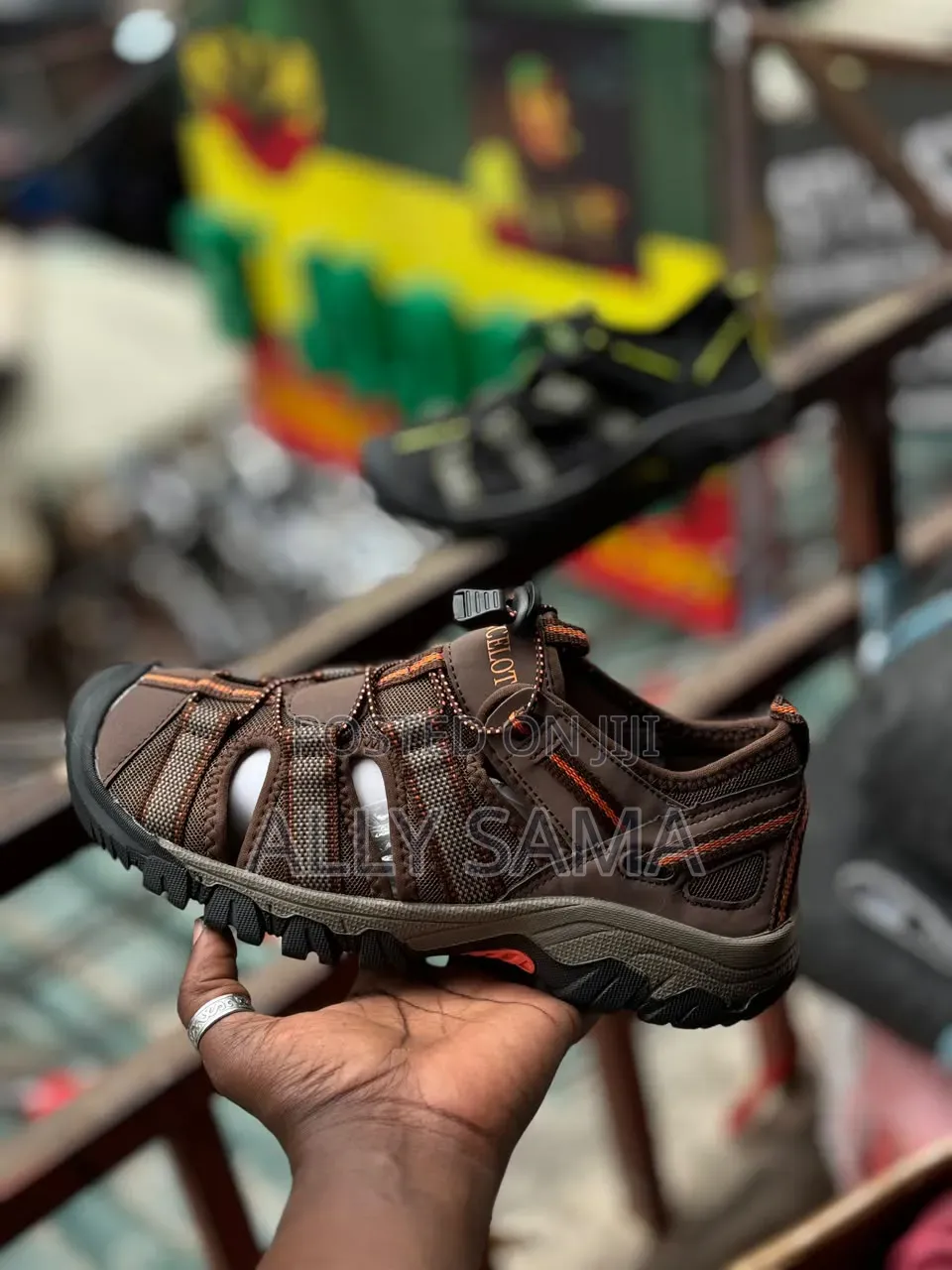 Men's Sandals Catmz Material Leather
