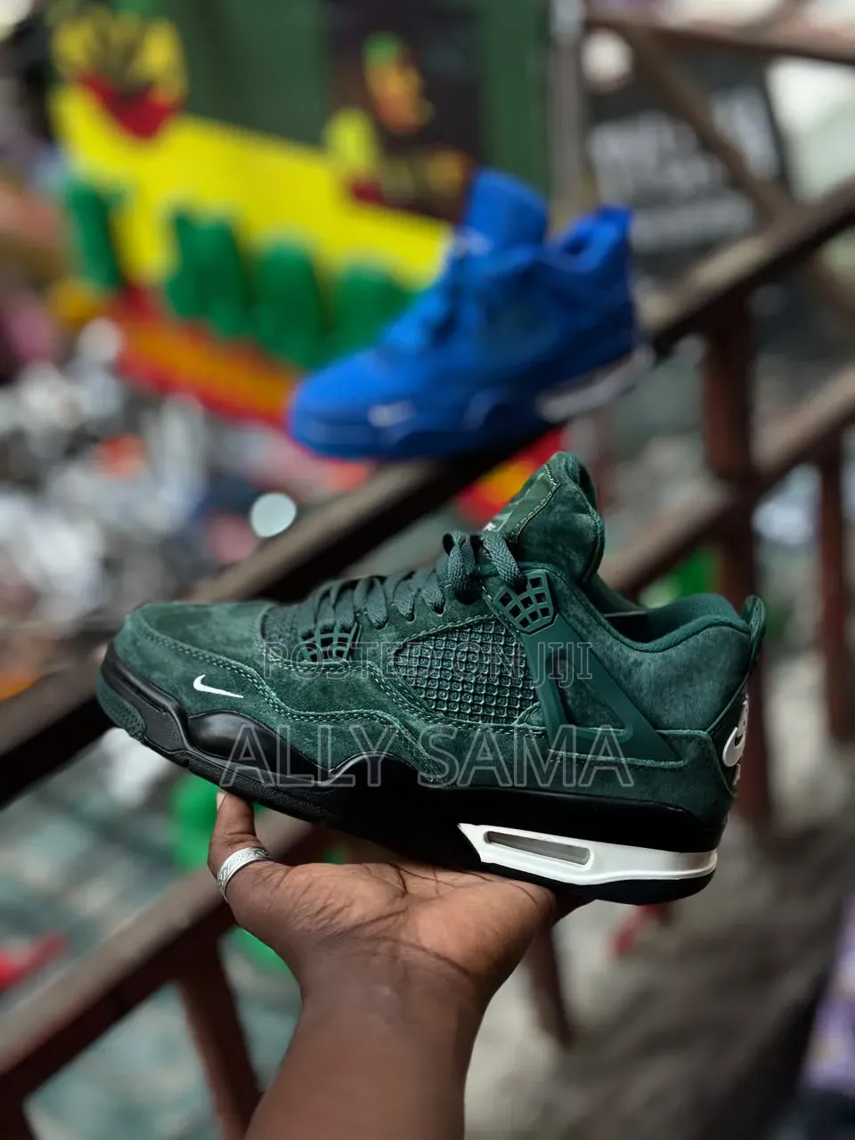 Men's Sneakers Jordan4 Material Leather New Colors