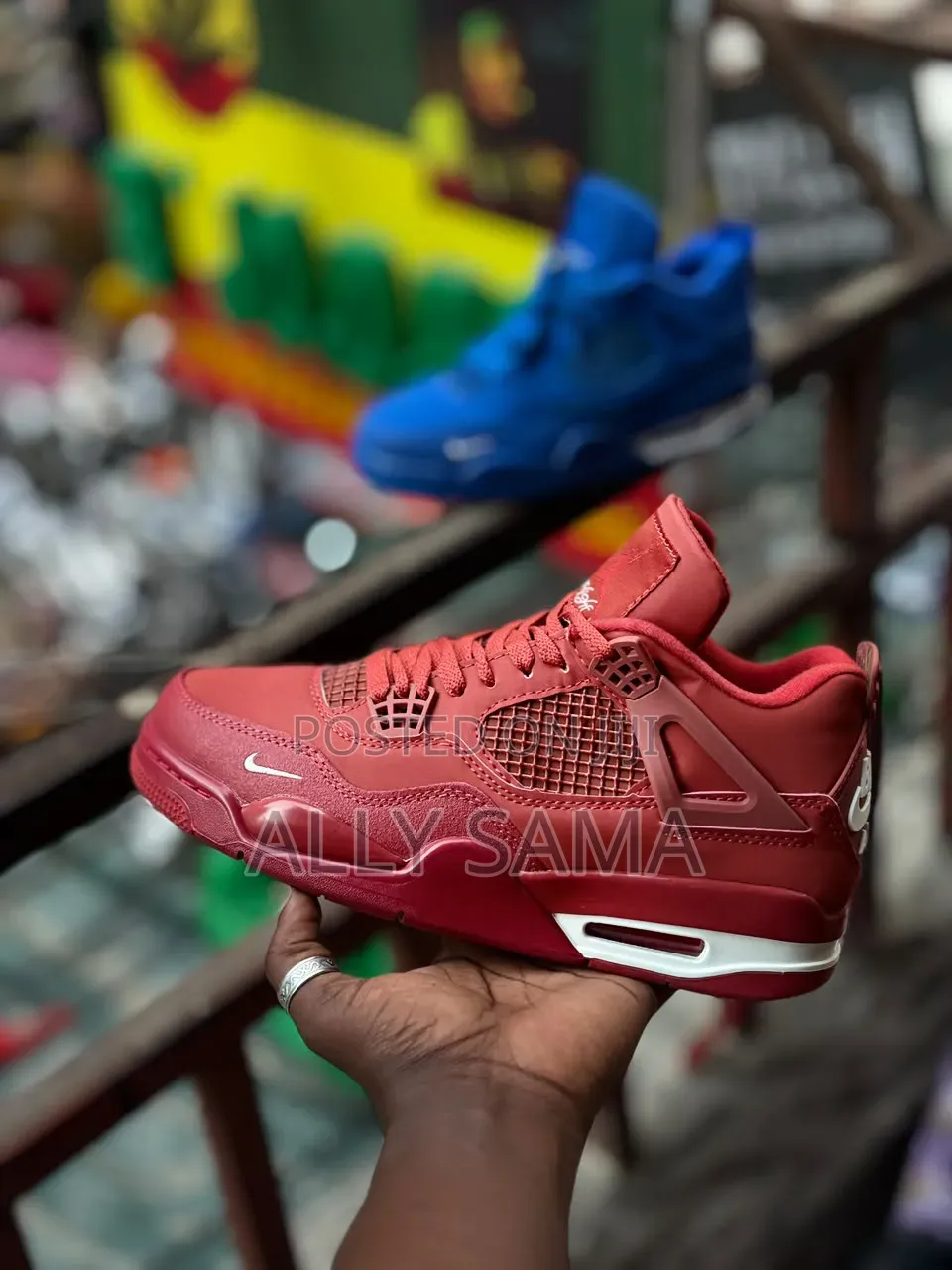 Men's Sneakers Jordan4 Material Leather New Colors