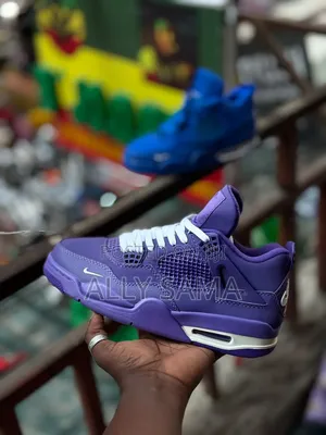 Men's Sneakers Jordan4 Material Leather New Colors