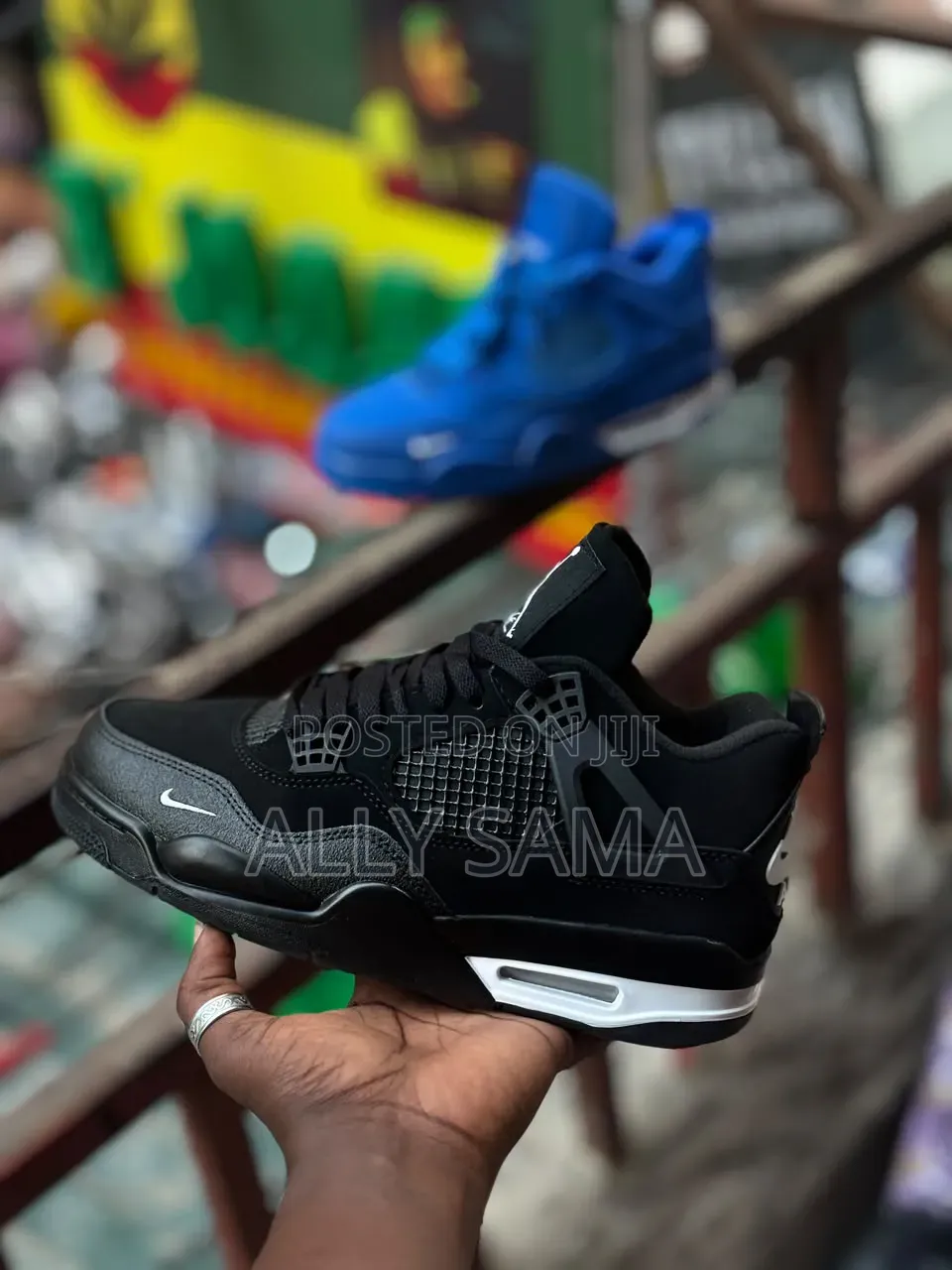 Men's Sneakers Jordan4 Material Leather New Colors