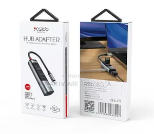 Yesido Hub Adapter DP Multifunctional USB Docking Station, 100W Power