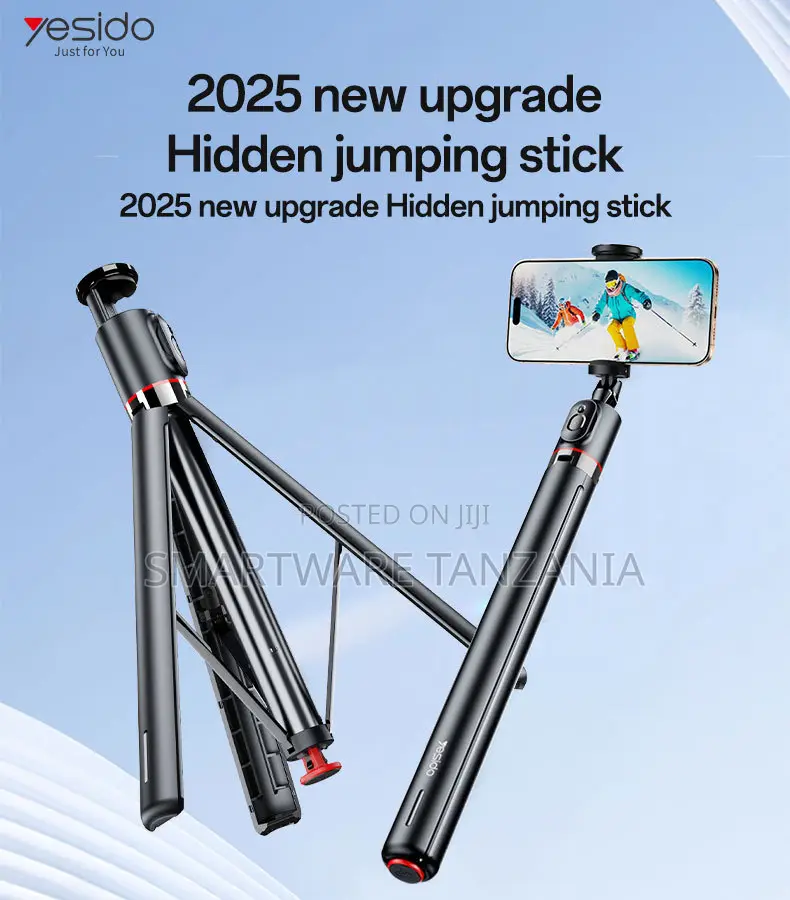 Yesido Selfie Stick With Bluetooth Remote, Adjustable Tripod