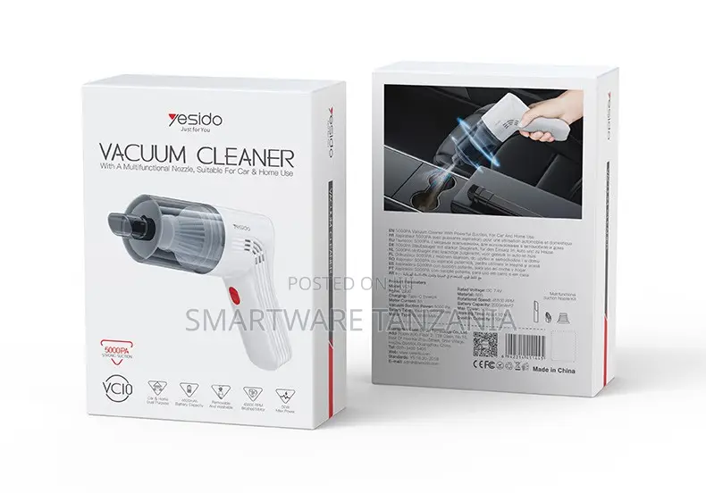Yesido Handheld Vacuum Cleaner 6000Pa Suction Power, Car and Home Use