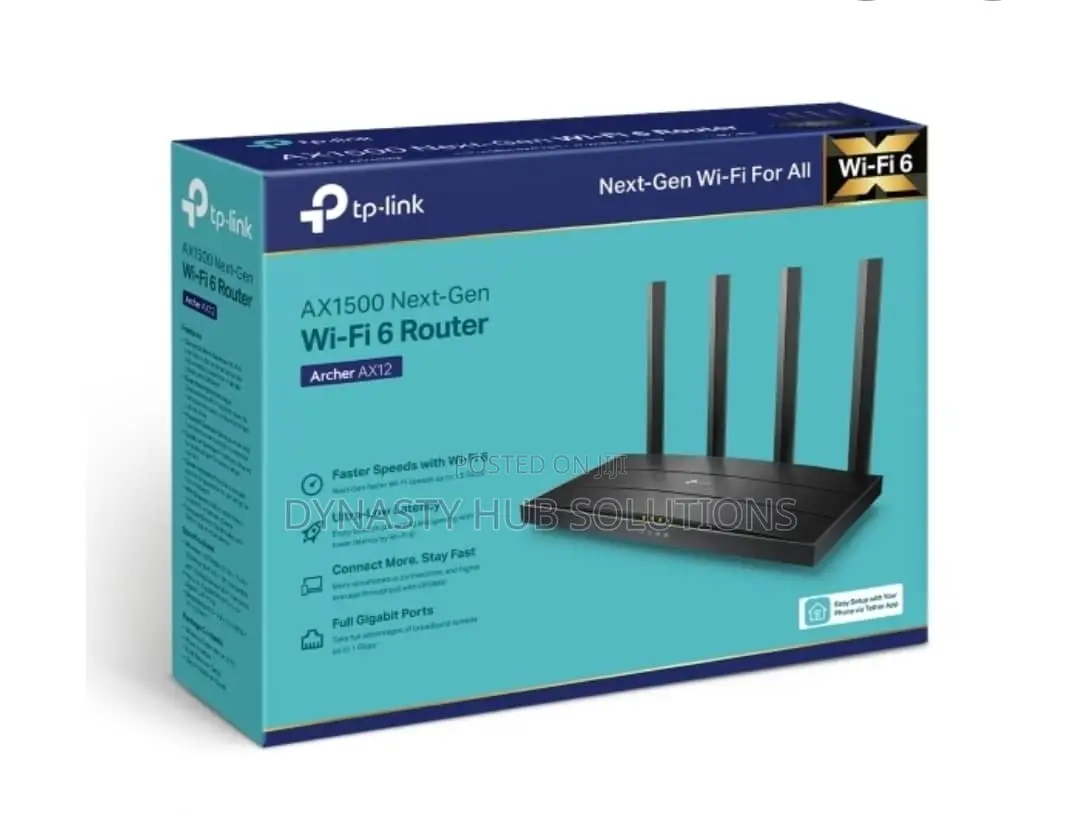 Archer AX12 TP-Link AX1500 Gigabit Wi-Fi 6 Router