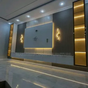 Simple TV Wall Unit and Showcase Decoration