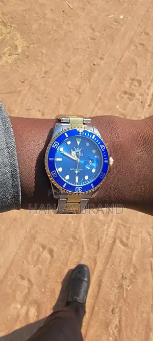 Olevs Blue Gold Watch