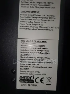 Hybrid Solar Inveter 6.2kw