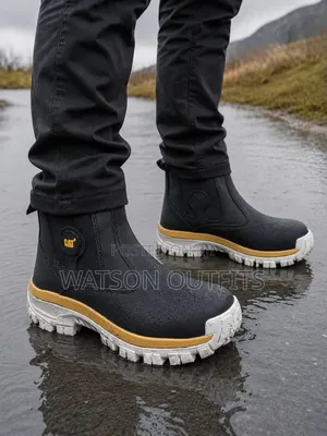 5 Colours CAT BRAND Men's Leather Boot Shoes Materials Classic