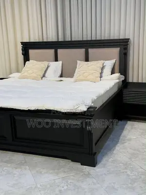 Vitanda Vya Mbao Size 5/6 Na 6/6 Vinapatikana Imara Na Muonekano