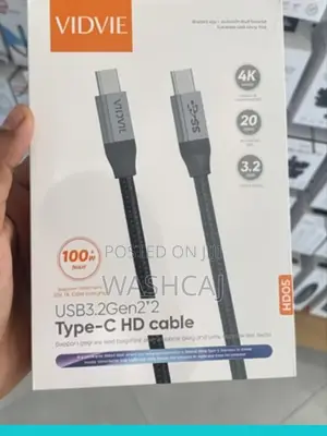 100W ,USB 3.2 Gen 2x2 Type-C Cable