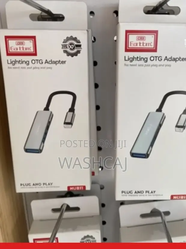 A Lightning OTG (On-the-Go) Adapter