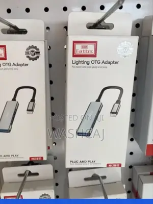 A Lightning OTG (On-the-Go) Adapter