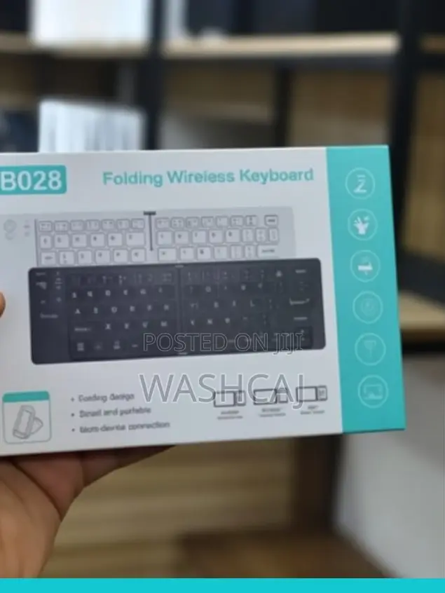 B028 Folding Wireless Keyboard Featuring a Foldable Design,