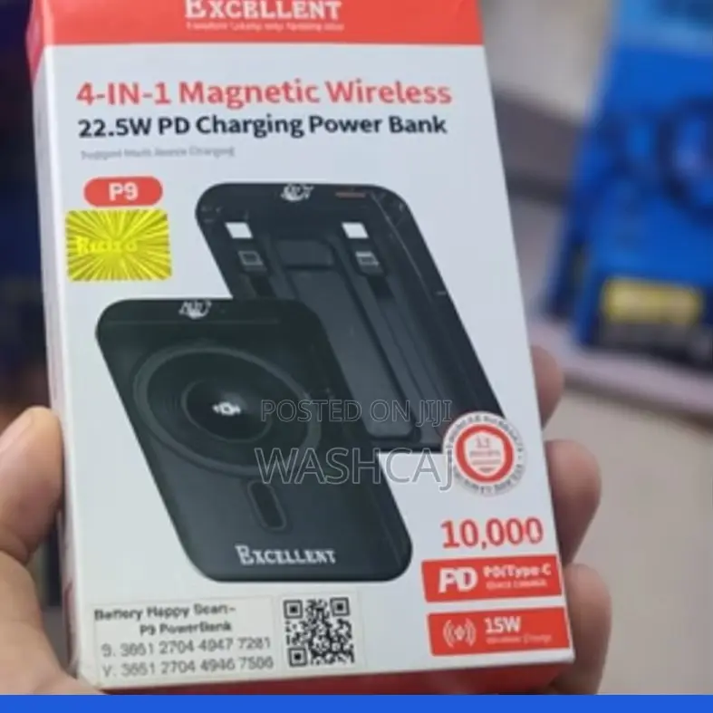 Excellent 4-in-1 Magnetic Wireless Power Bank.