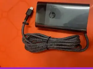 HP USB-C 65w Laptop Charger, 65w, Type-C USB, Adapter Black