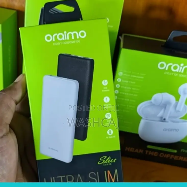 Oraimo Compact 10000 Mah Ultra Slim Fast Charging Power Bank
