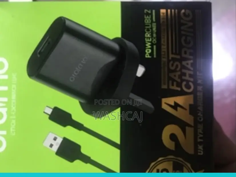 Oraimo Smart Fast Charger WITH Type C Cable – Black White