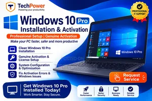 Windows 10 Pro Installation Activation – Laptop PC